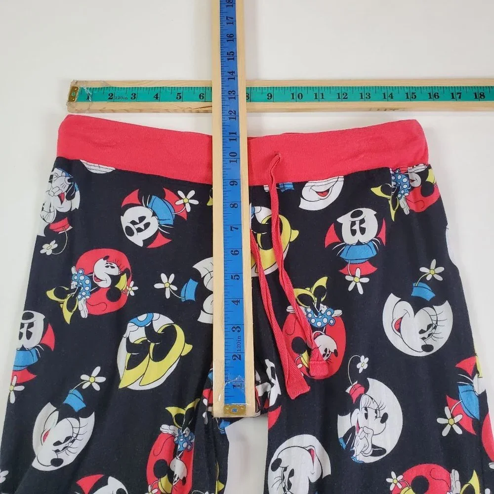 Disney Girls Mickey Mouse Pajama Pants Size M‎ Elastic Waist Sleep Stretch Soft